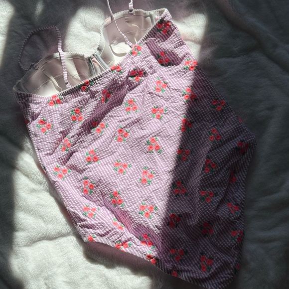 🌸J.Crew Seersucker Floral Underwire One-Piece Swimsuit🌸 - Picture 5 of 10